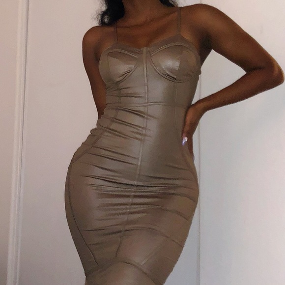 Leatherette Bodycon - Picture 3 of 3